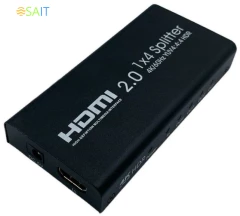 Сплиттер аудио-видео Premier 5-872-4V2 HDMI (f)/4xHDMI (f) черный