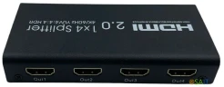Сплиттер аудио-видео Premier 5-872-4V2 HDMI (f)/4xHDMI (f) черный