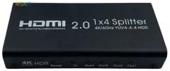 Сплиттер аудио-видео Premier 5-872-4V2 HDMI (f)/4xHDMI (f) черный