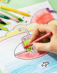 Восковые мелки Deli EC20820 Colorun 24цв. картон.кор./европод.