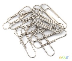 Скрепки Silwerhof 194041 никель 28мм (упак.:100шт) картонная коробка