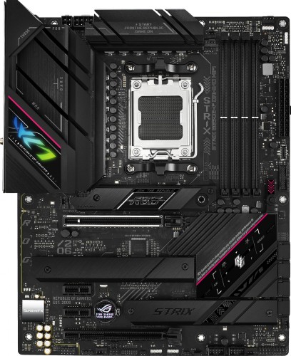 Материнская плата Asus ROG STRIX B650E-F GAMING WIFI Socket AM5 AMD B650 4xDDR5 ATX AC`97 8ch(7.1) 2.5Gg RAID+HDMI+DP