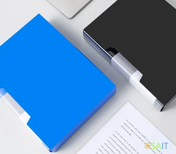 Папка с 100 прозр.вклад. Deli EF903 A4 ассорти в коробе