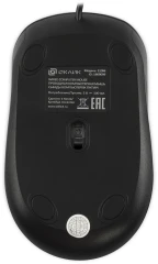 Мышь Оклик 310M черный/синий оптическая 2400dpi USB для ноутбука 4but (1869099)