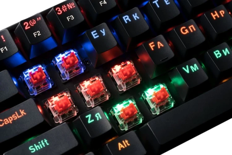 Клавиатура Redragon Lakshmi механическая черный USB slim for gamer LED (78119) кабель 1.8м