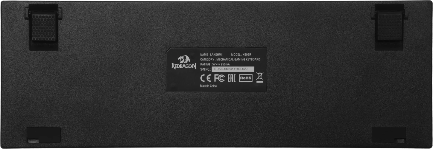 Клавиатура Redragon Lakshmi механическая черный USB slim for gamer LED (78119) кабель 1.8м