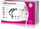 Кронштейн для мониторов Ultramounts UM735BL черный/серый 17"-27" макс.7кг крепление к столешнице поворот и наклон