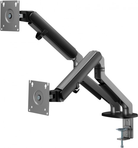 Кронштейн для мониторов Ultramounts UM735BL черный/серый 17"-27" макс.7кг крепление к столешнице поворот и наклон