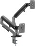 Кронштейн для мониторов Ultramounts UM735BL черный/серый 17"-27" макс.7кг крепление к столешнице поворот и наклон