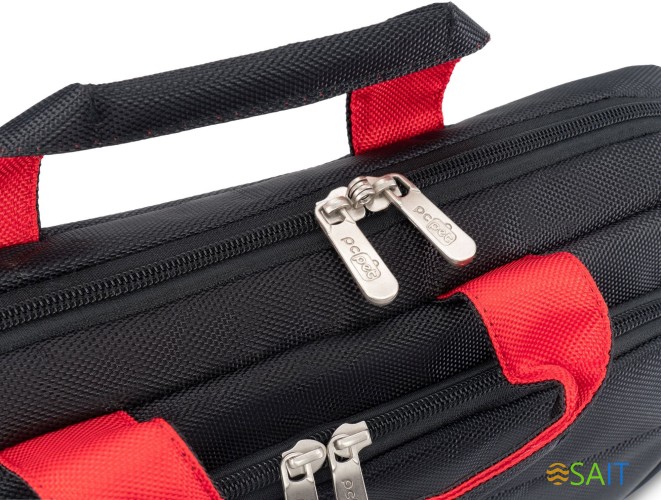 Сумка для ноутбука 15.6" PC Pet PCP-A9015BK черный/красный нейлон