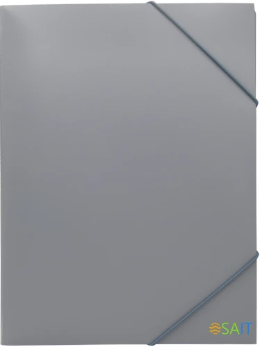 Папка на резинке Silwerhof Eco A4 пластик 0.5мм кор.15мм серый