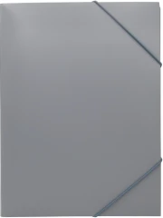Папка на резинке Silwerhof Eco A4 пластик 0.5мм кор.15мм серый