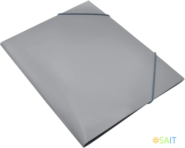 Папка на резинке Silwerhof Eco A4 пластик 0.5мм кор.15мм серый