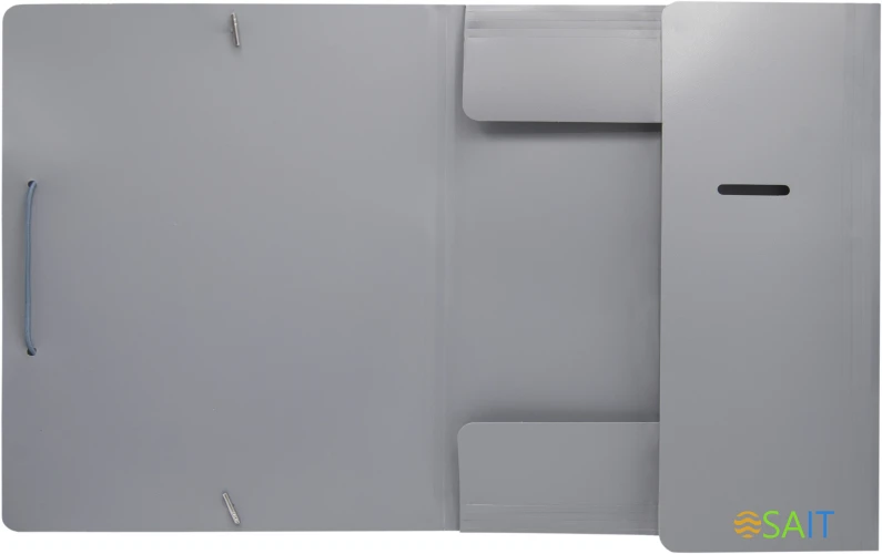 Папка на резинке Silwerhof Eco A4 пластик 0.5мм кор.15мм серый