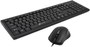 Клавиатура + мышь Оклик 600M клав:черный мышь:черный USB (337142)