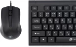 Клавиатура + мышь Оклик 600M клав:черный мышь:черный USB (337142)