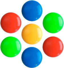 Магнит Silwerhof Classic для досок пластик ассорти d20мм круглый (упак.:8шт)