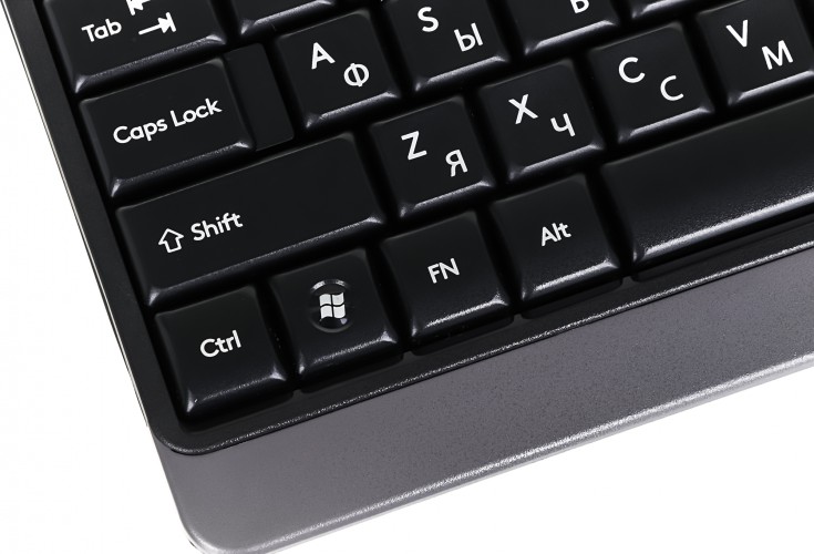 Клавиатура A4Tech Fstyler FK11 черный/серый USB slim