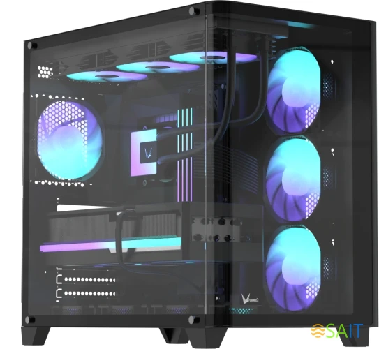 Корпус Formula Crystal U2 черный без БП ATX 1xUSB2.0 1xUSB3.0 1xUSB3.1 audio bott PSU