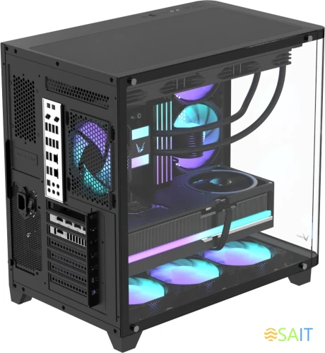 Корпус Formula Crystal U2 черный без БП ATX 1xUSB2.0 1xUSB3.0 1xUSB3.1 audio bott PSU