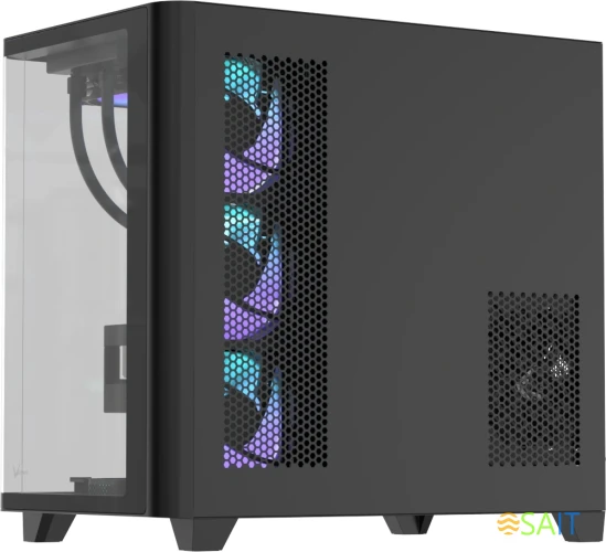 Корпус Formula Crystal U2 черный без БП ATX 1xUSB2.0 1xUSB3.0 1xUSB3.1 audio bott PSU