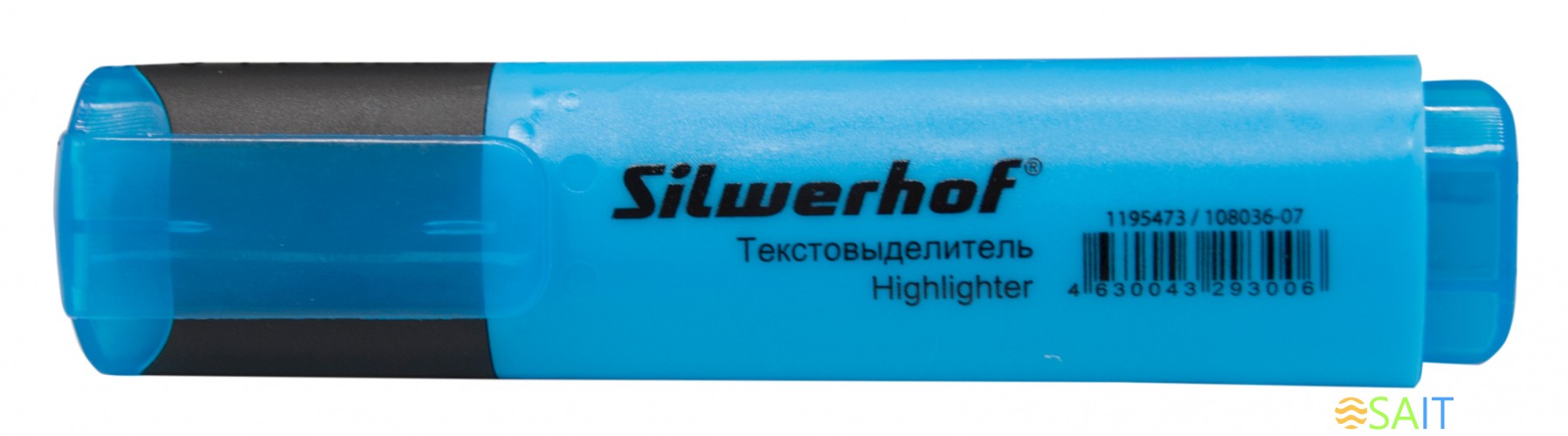 Текстовыделитель Silwerhof Blaze 108036-07 скошенный пиш. наконечник 1-5мм голубой картон