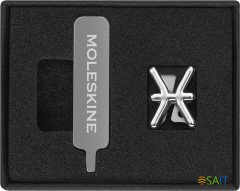 Шильд-символ Moleskine Zodiac Рыбы металл серебристый коробка с европод. PINPISCESSILV