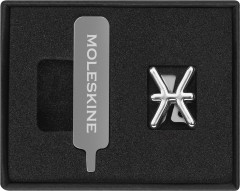 Шильд-символ Moleskine Zodiac Рыбы металл серебристый коробка с европод. PINPISCESSILV