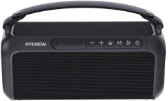 Колонка порт. Hyundai H-PS1007 черный 60W 2.0 BT 10м 2600mAh