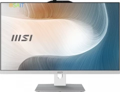 Моноблок MSI Modern AM272P 1M-677XRU 27&quot; Full HD Core 3 100U (1.2) 8Gb SSD512Gb Graphics noOS GbitEth WiFi BT 120W клавиатура мышь Cam белый 1920x1080