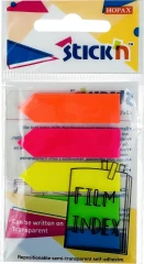 Закладки самокл. пластиковые Stick`n 27085 45x12мм 5цв.в упак. 20лист стрелки