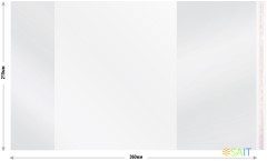 Обложка Silwerhof Монстрики для тетради/дневника с липк.сл. (набор 5шт) ПП 70мкм гладкая прозр. 215х360мм