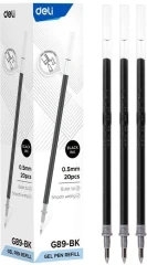 Стержень для гелевых ручек Deli EG89-BK 0.5мм черный блистер