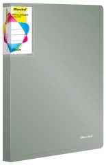 Папка на 2-х кольцах Silwerhof Perlen 271957-77 A4 1мм кор.38мм внутр. с вставкой серебристый металлик