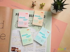 Блок самоклеящийся бумажный Stick`n ECO 21741 51x76мм 100лист. 60г/м2 пастель желтый