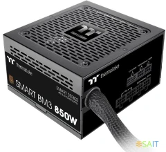 Блок питания Thermaltake ATX 850W Smart BM3 Gen.5 80+ bronze (20+4pin) APFC 120mm fan 12xSATA Cab Manag RTL