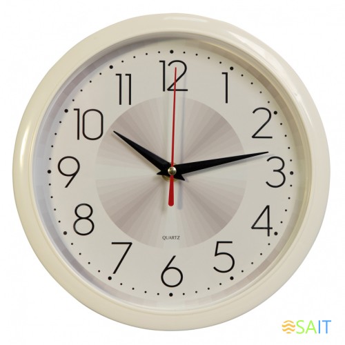 Часы настенные аналоговые Бюрократ WallC-R69P D22см белый (WALLC-R69P22/WHITE)