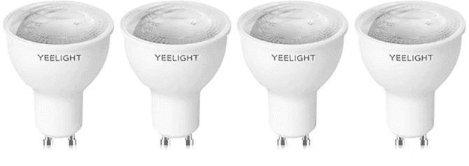 Умная лампа Yeelight Essential W1 GU10 4.5Вт 350lm Wi-Fi (упак.:4шт) (YGYC0120005WTEU)