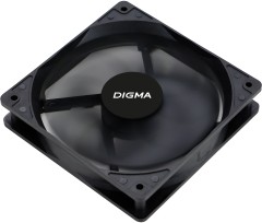 Вентилятор для корпуса Digma DFAN-120-9 120х120x25 черный 3-pin 4-pin (Molex) 23дБ Ret