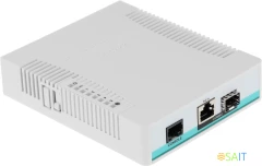 Коммутатор MikroTik CRS106-1C-5S (L2) 1xКомбо(1000BASE-T/SFP) 5SFP управляемый