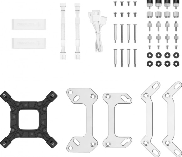 Система водяного охлаждения Deepcool LT520 ARGB Soc-AM5/AM4/1200/1700/1851 белый 4-pin 28.2-32.9dB Al 280W 1504gr Ret (R-LT520-WHAMNF-G-1)