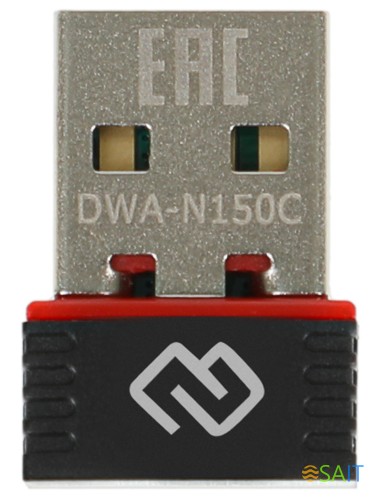 Сетевой адаптер Wi-Fi Digma DWA-N150C N150 USB 2.0 (ант.внутр.) 1ант.