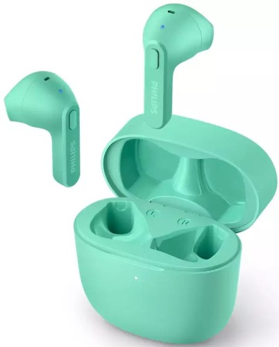 Гарнитура вкладыши Philips TAT2236GR/00 зеленый беспроводные bluetooth в ушной раковине