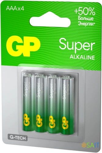 Батарея GP Super 24AA21-2CRSBC4 AAA (4шт)