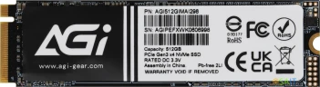 Накопитель SSD AGi PCIe 3.0 x4 512GB AGI512GIMAI298 AI298 M.2 2280