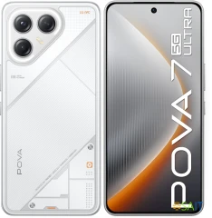 Смартфон Tecno Pova 7 Ultra 5G 256Gb 12Gb белый моноблок 3G 4G 6.8&quot; 1080x2460 Android 14 50Mpix 802.11 a/b/g/n/ac NFC GPS GSM900/1800 Protect