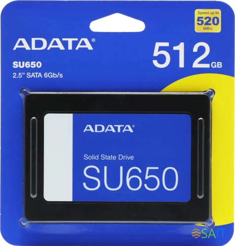 Накопитель SSD A-Data SATA-III 512GB ASU650SS-512GT-R Ultimate SU650 2.5"