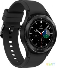 Смарт-часы Samsung Galaxy Watch 4 Classic 42мм 1.2" AMOLED корп.черный рем.черный (SM-R880NZKACIS)