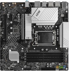 Материнская плата MSI PRO B760M-A DDR4 II Soc-1700 Intel B760 4xDDR4 mATX AC`97 8ch(7.1) 2.5Gg+HDMI+DP