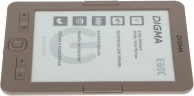 Электронная книга Digma E60C 6" E-ink HD Pearl 1024x758 600MHz/4Gb/microSDHC коричневый